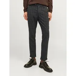 Jack & Jones Chinos JPSTMARCO JJCONNOR A grau 30 - Modische Wanderhosen aus elastischem Material, perfekt für aktive Outdoor-Abenteuer mit schmaler Passform und praktischem Reißverschluss.
