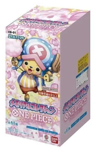 One Piece EB01 - Memorial Collection Booster Display - TCG OVP Displays, enthält exklusive Booster-Karten aus der beliebten One Piece-Serie, ideal für Sammler und Fans!