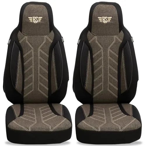BREMER SITZBEZÜGE für Wohnmobile - Schonbezüge für FIAT Ducato, Jumper, Boxer - Sitzbezüge für Ducato, Jumper, Boxer | Hochwertiges, pflegeleichtes Leinenstoff und Lakoste-Gewebe für besten Komfort und Schutz. Atmungsaktiv und für Sitzheizungen geeignet.