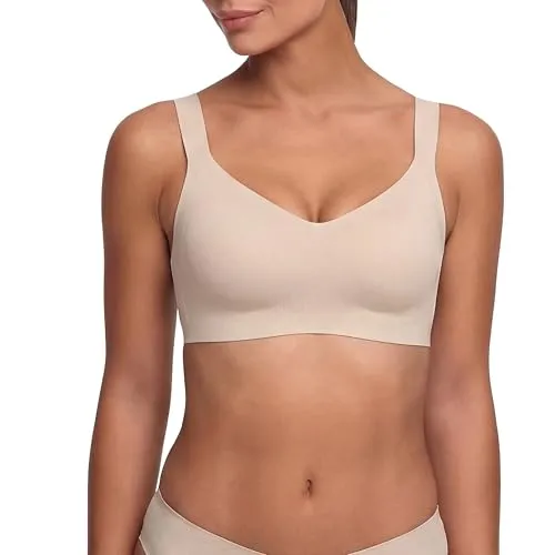 Creamy Fabrics Seamless Compact Push-Up BH – Bequemer Damen BH ohne Bügel - Der nahtlose Push-Up BH von Creamy Fabrics bietet perfekten Tragekomfort ohne Bügel. Mit herausnehmbaren Pads für eine schöne Silhouette und atmungsaktivem Material ist er ideal für den täglichen Gebrauch.