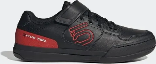adidas Five Ten Hellcat 42 - Core Black/Red/ftwr White - Fahrradschuhe mit steifer Sohle für effizientes Pedalieren, wasserabweisendem Obermaterial und sicherem Sitz durch breiten Klettverschluss – ideal für anspruchsvolle Mountainbike-Touren.