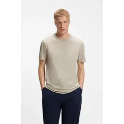 BOSS Herren Tegood T-Shirt, Light Beige271, L EU - T-Shirt für Herren mit kurzem Arm und Rundhalsausschnitt, bietet hohen Tragekomfort für den Alltag.