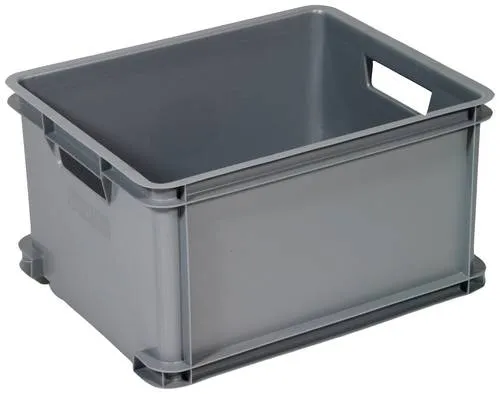 Curver 156011 Aufbewahrungsbox Unibox Classic L - Stapelbar und robust - Leere Behälter, ideal für platzsparende Lagerung mit 30 Litern Volumen und stabilen Tragegriffen für hohe Tragkraft.