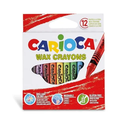 Carioca Pastelli a Cera Lavabili, 12 Pezzi