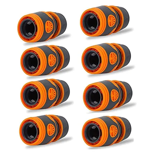 Dingzing 8 Stück Schlauchkupplung, 1/2" Schlauchverbinder, Plastik Schnell Schlauchverbinder für Die Schlauchleitung, Garden Tools Schläuche Schlauchanschluss