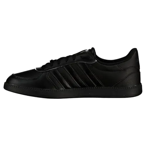 adidas Damen BREAKNET Sleek Shoes - Elegante Sneakers in core Black - Damen-Sneaker mit regulärer Passform, Obermaterial aus Synthetikleder und atmungsaktivem perforiertem Vorfußbereich für optimalen Komfort.