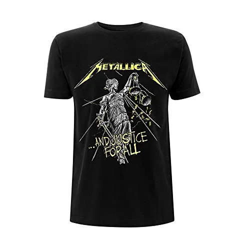Metallica ... and Justice for All - Tracklist Men's T-Shirt - Stylisches Black T-Shirt mit Tracklist-Design der Band Metallica, aus 100% Baumwolle für hohen Tragekomfort. Perfekt für Fans und Musikliebhaber!