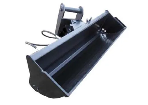 Hydraulische Baggerschaufel 140cm MS01 für Radlader und Minibagger - Robuste 140cm Baggerschaufel für Kleinbagger, hydraulisch schwenkbar um 45°, gefertigt aus hochwertigem Stahl mit Hardox-Schneide für maximale Langlebigkeit. Ideal für vielseitige Bauprojekte.