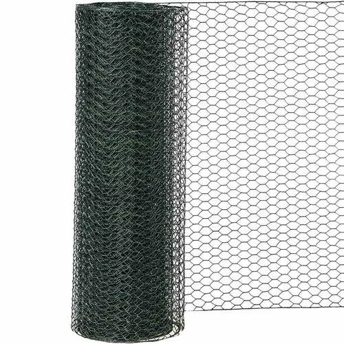Siena Garden 457560 Sechseckgeflecht Stahl 10m - Robustes Sechseckgeflecht aus PVC-beschichtetem Stahl, ideal für Zaunfelder und Gartenprojekte. Wetterfest und langlebig, bietet es zuverlässigen Schutz und Sichtschutz.