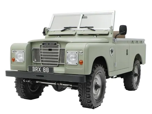 Boom Racing BR8007 Land Rover Serie III 88 Pickup 1:10 4WD RC Car Kit - RC Auto Kit für Modellbau-Liebhaber, ideal für Abenteuer im Gelände und perfekt für Fahrer ab 14 Jahren.