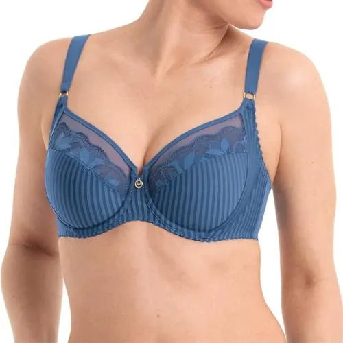 Rosa Faia Bügel-BH Sita - Eleganter BH mit transparenter Spitze - BHs mit floralem Design, dreiteiligem Schnitt und breiten Trägern für optimalen Halt und Komfort, ideal für große Größen.