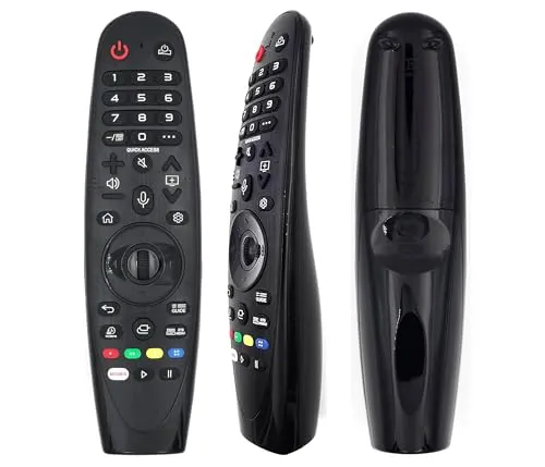 Ersatz TV Fernbedienung für LG AN-MR19BA mit Sprach- und Mausfunktion - Hochwertige Ersatzfernbedienung für LG Fernseher. Einfaches Pairing, Sprachsteuerung und Magic Mouse Funktion. Alle Originalfunktionen enthalten, perfekt für Ihren Fernseher!