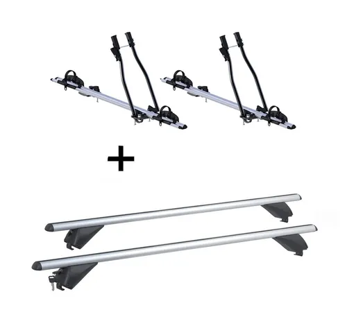 VDP Dachträger Set für Seat Leon III SW (2014+) mit 2x Fahrradträger SAGITTAR - Dachgepäckträger Set für Seat Leon III SW ab 2014, inkl. 2x Fahrradträger für alle Fahrradtypen. Einfach zu montieren, bietet maximalen Komfort und Platz im Innenraum.