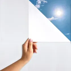 Milchglasfolie für Fenster & Türen - 0.90 m / 2 m / Statische Haftung