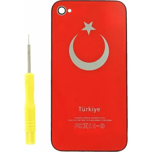 OEM Battery cover for iPhone 4s (Türkiye) red (Apple iPhone 4s) (25441144)