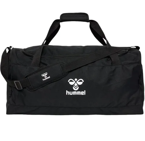 Hummel Sporttasche Core 2.0 Sports Bag S, schwarz - Sporttasche mit 25 Litern Volumen, ideal für Sport und Reisen. Aus 100% Polyester, mit praktischem Schuhfach und stabilisierendem Boden für optimale Formbeständigkeit.