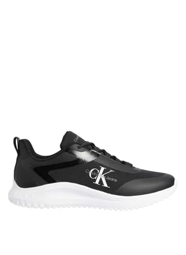 Calvin Klein Jeans EVA RUNNER LOW LACE ML MIX Sneaker - Sportlicher Freizeitschuh mit CK-Logoemblem, ideal für lässige Outfits und den ganzen Tag bequem.