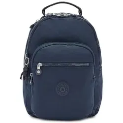 Kipling SEOUL S Kleiner Rucksack, Blue Bleu 2 (Blau) - Tagesrucksack mit Tabletschutz, wasserabweisend und ideal für den Alltag. Praktische 3 Funktionsfächer und stylischer Pac-Man-Anhänger für zusätzlichen Spaß.