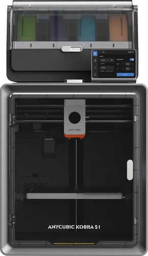 Anycubic Kobra S1 Combo: Mehrfarben CoreXY 3D-Drucker - 3D-Drucker mit 320° Hotend und 600mm/s Druckgeschwindigkeit, ideal für kreative DIY-Projekte und präzise Ergebnisse.