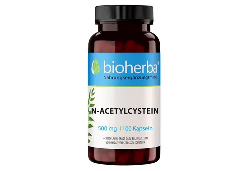 BIOHERBA R Bioherba N-Acetylcystein 500 mg 100 Kapseln Tropfen, 1 er