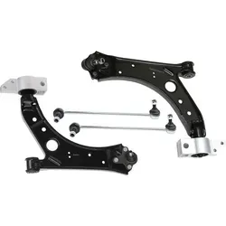 RIDEX 772S1123 Querlenker Reparatursatz für VW Golf V - Hochwertiger Reparatursatz für die Vorderachse des VW Golf V, inklusive beidseitiger Querlenker aus robustem Stahl für eine zuverlässige Fahrzeugstabilität und Langlebigkeit.