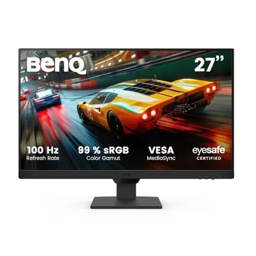 BenQ GW2790E 27 Zoll Gaming Monitor - 100Hz, IPS, Eye-Care - Monitore mit 100Hz Bildwiederholrate für flüssiges Gaming und Eye-Care-Technologie, die die Augen bei langen Spielesessions schont.