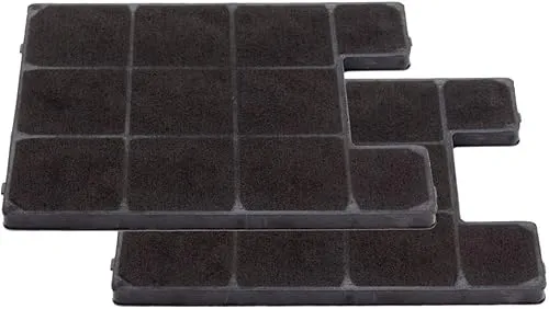 AllSpares Aktivkohlefilter (x2) für Dunstabzugshauben geeignet für Amica KF 17147, Domatix KCC 703 und Teka FW-K 225 (228x202x14mm)
