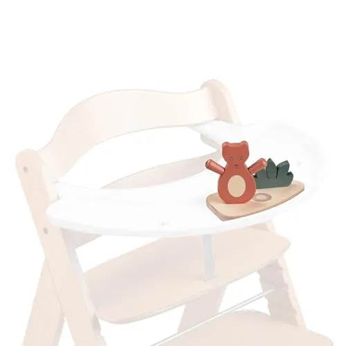 hauck Play Shaking S, Bär – Baby Spielzeug ab 6 Monaten Kompatibel mit Alpha Play Tray & Arketa Play Tray für Hochstühle Alpha+ Beta+ & Arketa, Fördert Auge-Hand-Koordination & Motorik