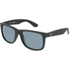Ray-Ban RB 4165 JUSTIN Herren-Sonnenbrille - Sportbrillen mit schwarzem Kunststoff-Gestell und polarisierenden Gläsern für optimalen UV-Schutz und klaren Sicht bei Sonnenlicht.