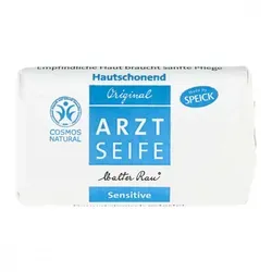 Pflanzenölseife Arztseife Sensitive - Hautfreundliche Seife aus natürlichen Pflanzenölen, ideal für empfindliche Haut. Perfekt für die tägliche Anwendung und in Ihrer Versandapotheke erhältlich.
