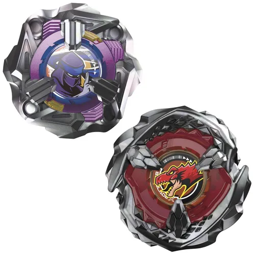 Hasbro Beyblade X Beat Tyranno & Knife Shinobi Dual Pack - Actionreiches Kreiselspiel für angehende Meister: Mit dem X-Celerator Beschleunigungssystem und austauschbaren Metallteilen für spannende Battles!