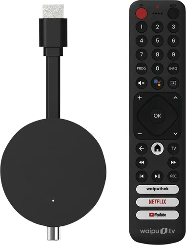 FREENET TV Hybrid TV-Stick - Multimedia-Festplatten & Player, bietet Zugang zu über 30 TV-Sendern und ist perfekt für Streaming-Enthusiasten