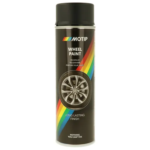 Motip Lack Wheelspray schwarz matt 500 ml 04019
