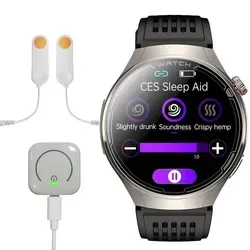 INF Smartwatch mit EKG und Bluetooth-Anrufen - Silber - Die INF Smartwatch vereint modernes Design und praktische Funktionen. Mit EKG-Überwachung und Bluetooth-Anrufen sind Sie stets verbunden und erhalten wertvolle Einblicke in Ihre Aktivitäten. Ideal für den Alltag!