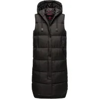 Steppweste MARIKOO "Sayorii", Damen, Schwarz, Gr. M - Funktionsjacke mit Kapuze und breitem Kordelzug, ideal für Übergangs- und Winterzeit. Genießen Sie den hohen Tragekomfort und die modische Optik in verschiedenen Größen und Farben.