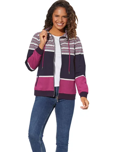 WITT WEIDEN Sweatjacke in Pink/ Dunkelblau/ Grau, Größe 38, bunt, Damen