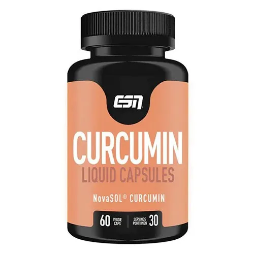 ESN Curcumin Liquid Capsules, 60 Kaps. - Nahrungsergänzungsmittel mit Curcumin für allgemeines Wohlbefinden und Anti-Aging, vegan und in praktischer Kapsel-Form.
