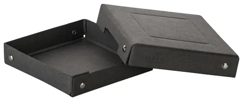 Original Falken PureBox Black - Aufbewahrungsbox aus Recycling-Karton, 120x120mm, vegan und nachhaltig mit Blauer Engel Zertifizierung