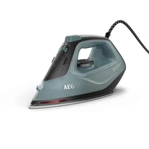AEG SI5-2-6OG Dampfbügeleisen - Bügeleisen mit 2400W, 110g Dampfstoß und 24% Recyclingkunststoff. Schnelle Aufheizzeit von nur 30 Sekunden für mühelose Wäschepflege.
