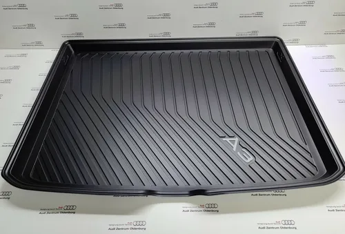 Audi A3 Kofferraumwanne 8Y ab 2019 - Kofferraummatte aus robustem Kunststoff, perfekt für optimalen Schutz und Passgenauigkeit im Audi A3, ideal für den Innenraum.