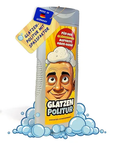 Deggelbam Duschgel GlatzenPolitur – das Männergeschenk für glänzende Köpfe!, Geschenkidee für den Papa, den Kumpel, den Freund oder den Kollegen