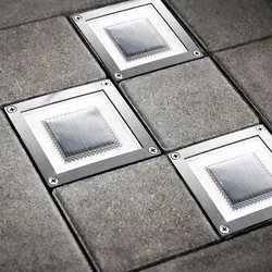 MeLiTec 3er Set Solar Bodenleuchte SEL05 – quadratisch, befahrbar und energieeffizient - Wegeleuchten für den Außenbereich: Robuste, befahrbare LED-Leuchten mit bis zu 8 Stunden Leuchtdauer, ideal für Einfahrten und Parkplätze.