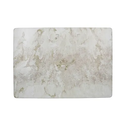Creative Tops "Grey Marble" Platzdeckchen Set - Elegante Platzsets in Marmor-Optik, hitzebeständig und rutschfest, ideal für stylische Dinnerpartys oder den Alltag – 4 Premium Untersetzer für jeden Tisch.
