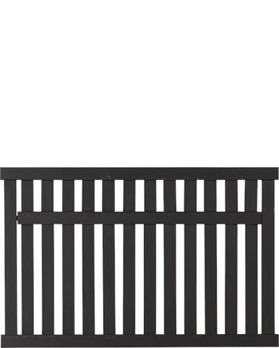 Plus Zaun Country 150 x 96 cm schwarz - Gartenzäune, eleganter und stabiler Sichtschutz aus hochwertigem Material, ideal für Garten und Terrasse.