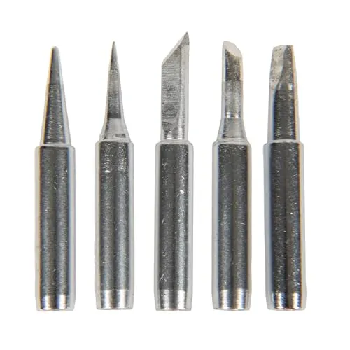 Original Einhell Lötspitzen-Set (Lötkolben-Zubehör, für Einhell Akku-Lötkolben, 5-tlg. Set, inkl. Flachspitze, Hufeisenspitze, Messerspitze, Nadelspitze, Punktspitze)