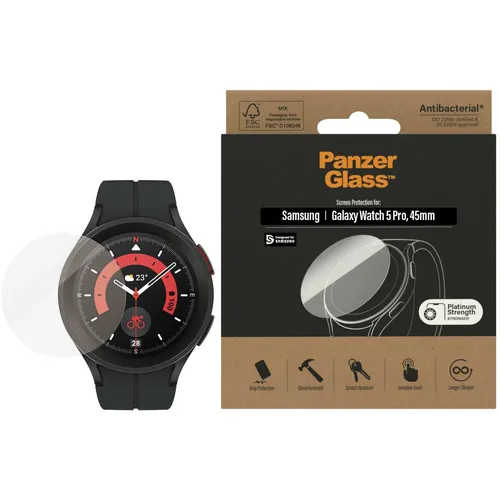 Screen Protector Samsung Galaxy Watch 5 Pro 45mm - Kratzfest, stoßfest und antibakteriell für maximalen Schutz und 100% Touch-Empfindlichkeit