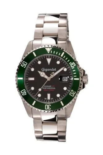 Gigandet Taucheruhr Herren Automatik Sea Ground G2-005 - Armbanduhren für Herren, wasserdicht bis 300 Meter, ausgestattet mit hochwertigem Automatik-Uhrwerk von Seiko und Sicherheits-Faltschließe für optimalen Tragekomfort.