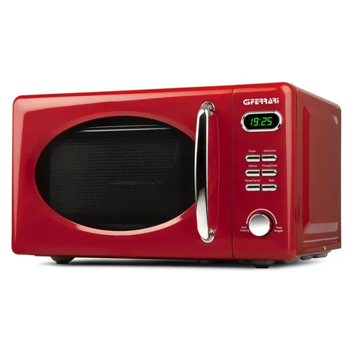 G3 Ferrari G10155 Kombi-Mikrowellenherd 20L, 700W - Rot - Mikrowelle mit 20L Volumen und 4 Kochmodi (Mikrowelle, Grill, Kombi, Auftauen) für vielseitige Zubereitung. Ideal für die ganze Familie und in stylischem Rot.