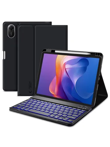 Tech-Protect SC Pen Case für Xiaomi Redmi Pad 2 11.0 mit Tastatur – Schwarz - Schutzhülle mit integriertem Stiftfach, ideal für den täglichen Gebrauch und optimalen Schutz Ihres Xiaomi Redmi Pad 2 11.0.