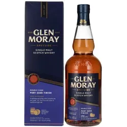 Glen Moray Elgin Classic Port Cask Finish 0,7l in Geschenkbox - Whisky mit 40% Vol. aus der renommierten Glen Moray Distillery, nachgereift in Portweinfässern für fruchtige Aromen und eine harmonische Süße – ideal als Geschenk oder für besondere Genussmomente.